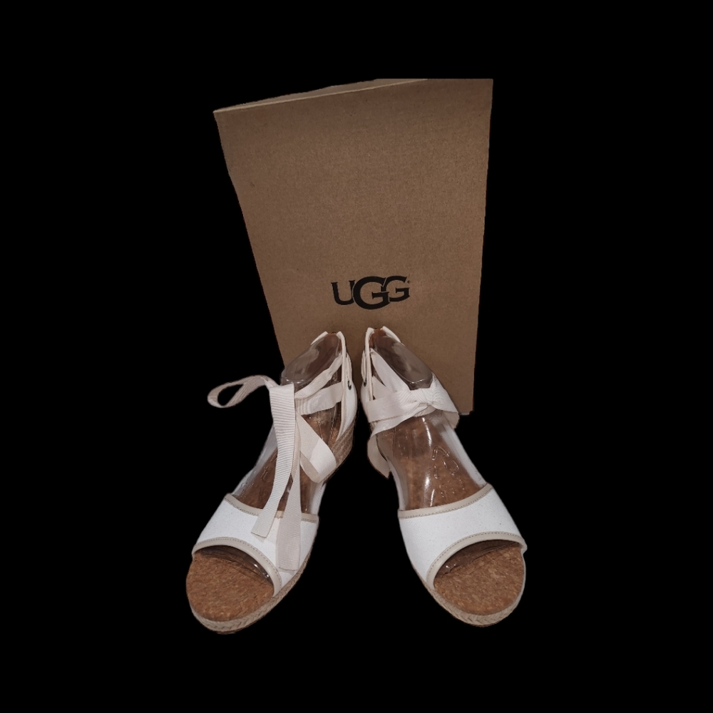 NWT UGG ESPADRILLEA CREAM COLOR SZ. US 9.5 EU 40.5, UK 8,